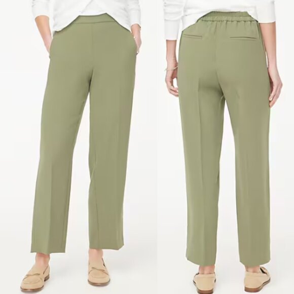 J. Crew Factory Petite Wide-leg Jamie Pant NWOT in Surplus Green 00P - Picture 1 of 10